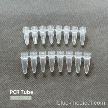 Strisce di tubo PCR da 0,1 ml da 0,2 ml